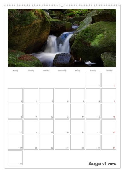 Produktbild: Harzer Wasserwelten (Wandkalender 2026 DIN A2 hoch), CALVENDO Monatskalender