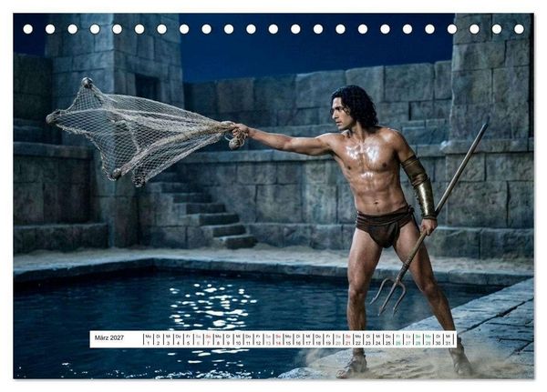Produktbild: Echte Kerle &ndash; Gladiatoren (Tischkalender 2027 DIN A5 quer), CALVENDO Monatskalender