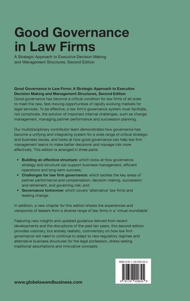 Produktbild: Good Governance in Law Firms