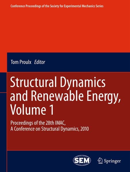 Produktbild: Structural Dynamics and Renewable Energy, Volume 1