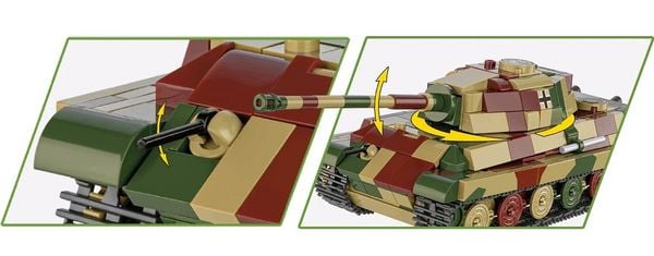 Produktbild: COBI Historial Collection 2732 - Pz.Kpfw. VI B TIGER II Königstiger, WWII, Bausatz 1:48, 500 Klemmbausteine