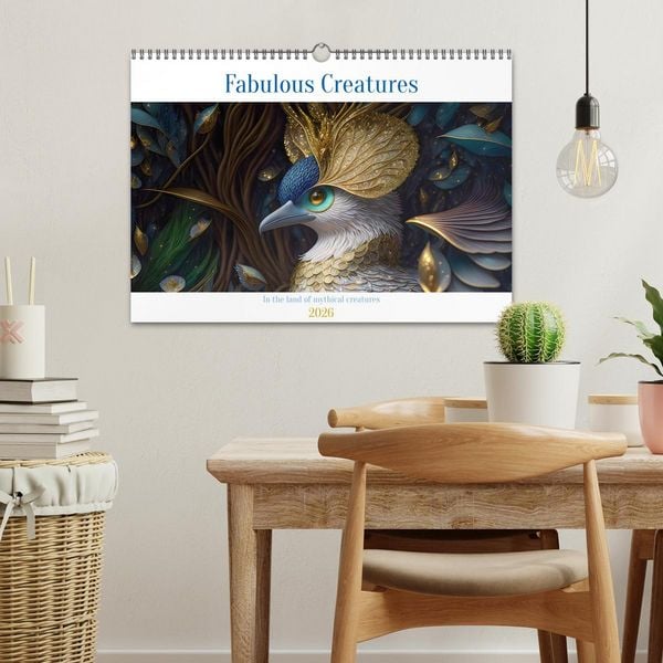 Produktbild: Fabulous creatures - In the land of mythical creatures (Wall Calendar 2026 DIN A3 landscape), CALVENDO 12 Month Wall Calendar