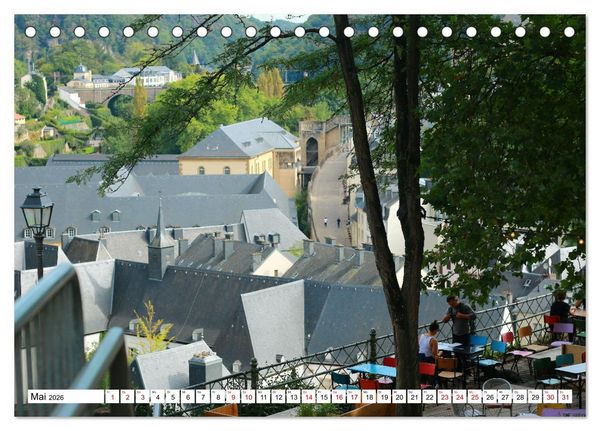 Produktbild: Luxemburg entlang des Wenzelwegs (Tischkalender 2026 DIN A5 quer), CALVENDO Monatskalender