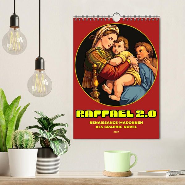 Produktbild: Raffael 2.0, Renaissance-Madonnen als Graphic Novel (Wandkalender 2027 DIN A4 hoch), CALVENDO Monatskalender