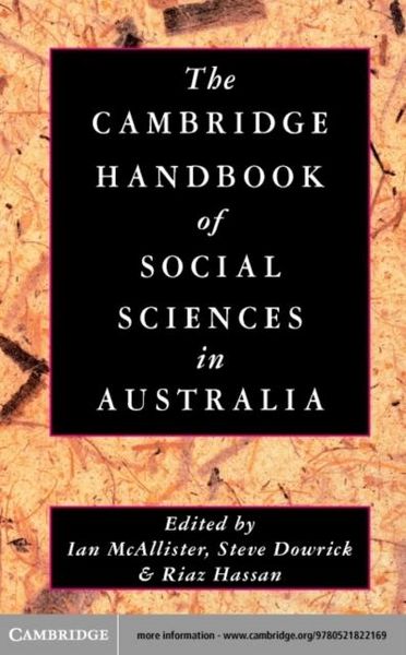 Produktbild: Cambridge Handbook of Social Sciences in Australia