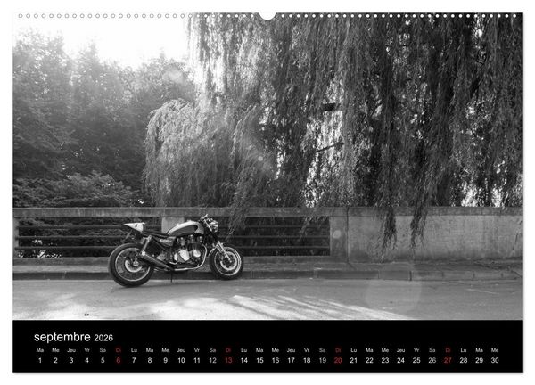 Produktbild: Une moto de caract&egrave;re (Calendrier mural 2026 DIN A2 vertical) calendrier de bureau