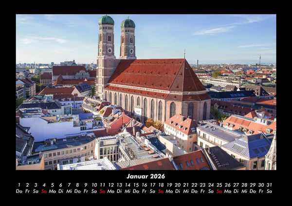Produktbild: St&auml;dte aus Bayern 2026 Fotokalender DIN A3