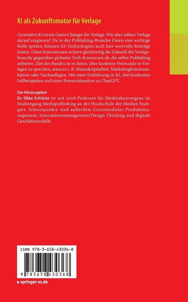 Produktbild: KI als Zukunftsmotor f&uuml;r Verlage