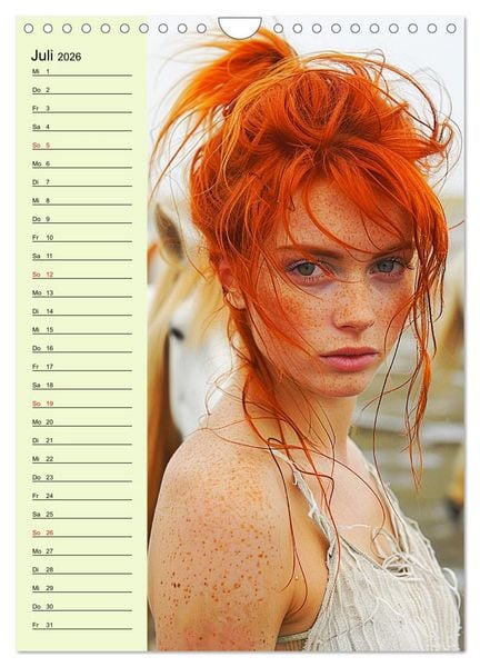 Produktbild: Rote Sch&ouml;nheiten. Nat&uuml;rliche Eleganz und wilde Anmut (Wandkalender 2026 DIN A4 hoch), CALVENDO Monatskalender