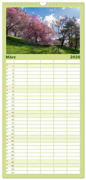 Produktbild: Familienplaner 2026 - Kassel - Natur pur mit 5 Spalten (Wandkalender, 21 x 45 cm) CALVENDO