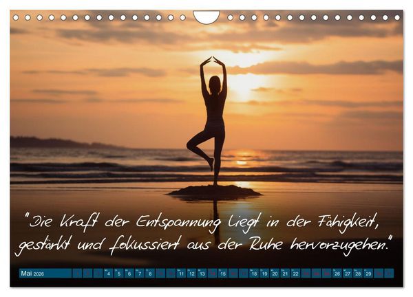 Produktbild: Motivation in Bewegung - Ein Jahr voller sportlicher Energie (Wandkalender 2026 DIN A4 quer), CALVENDO Monatskalender
