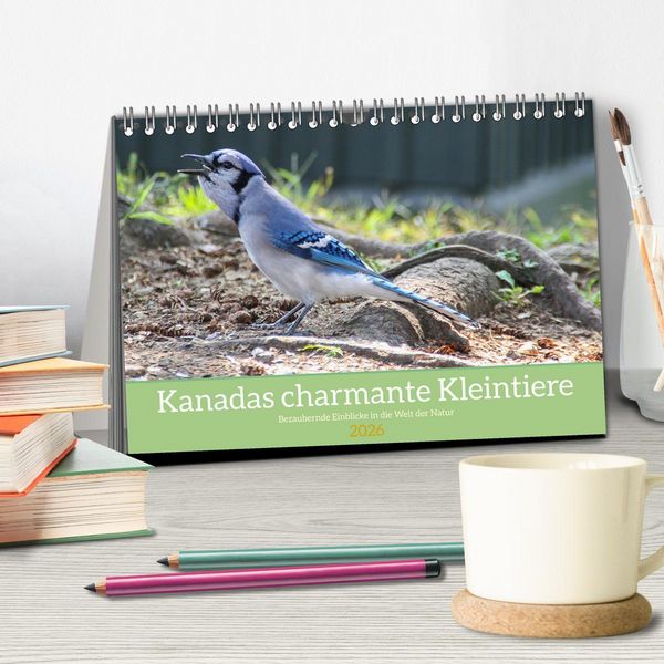 Produktbild: Kanadas charmante Kleintiere - Bezaubernde Einblicke in die Natur (Tischkalender 2026 DIN A5 quer), CALVENDO Monatskalender
