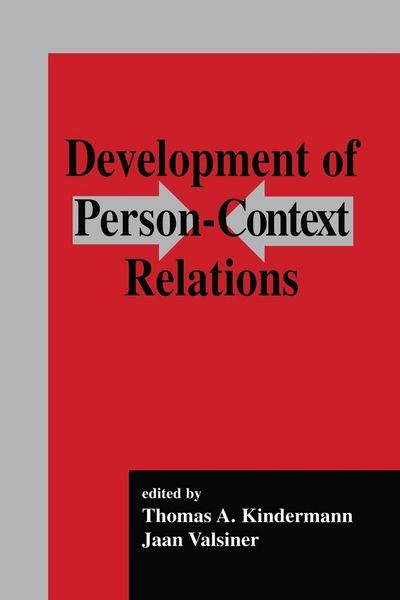 Produktbild: Development of Person-context Relations