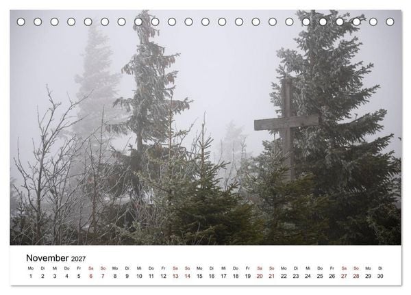 Produktbild: Gipfelkreuze im B&ouml;hmerwald (Tischkalender 2027 DIN A5 quer), CALVENDO Monatskalender