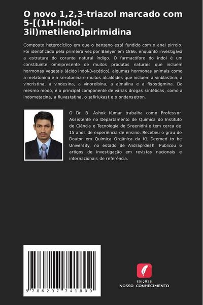 Produktbild: O novo 1,2,3-triazol marcado com 5-[(1H-Indol-3il)metileno]pirimidina