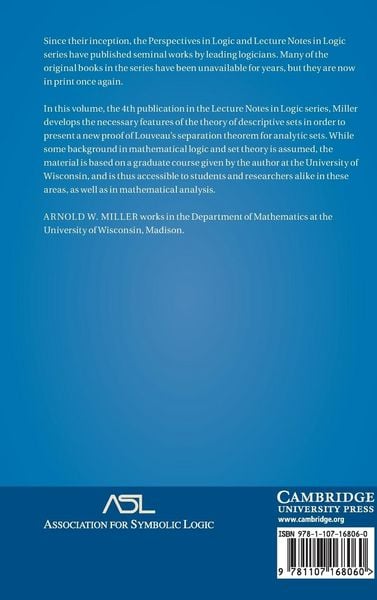 Produktbild: Descriptive Set Theory and Forcing