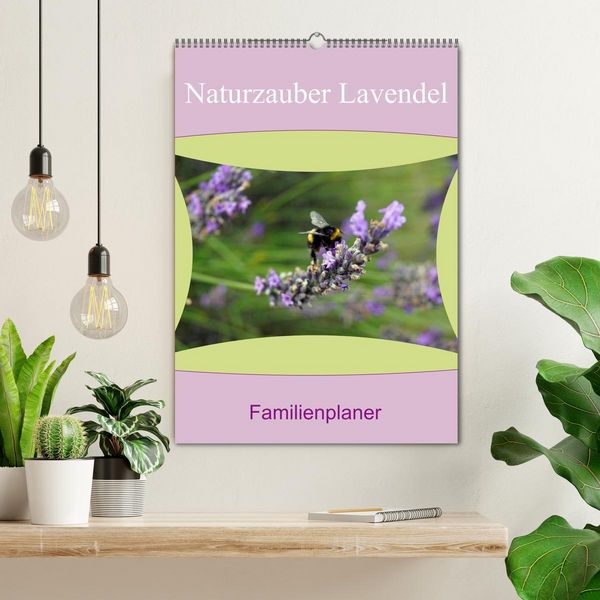 Produktbild: Naturzauber Lavendel - Familienplaner (Wandkalender 2026 DIN A2 hoch), CALVENDO Monatskalender