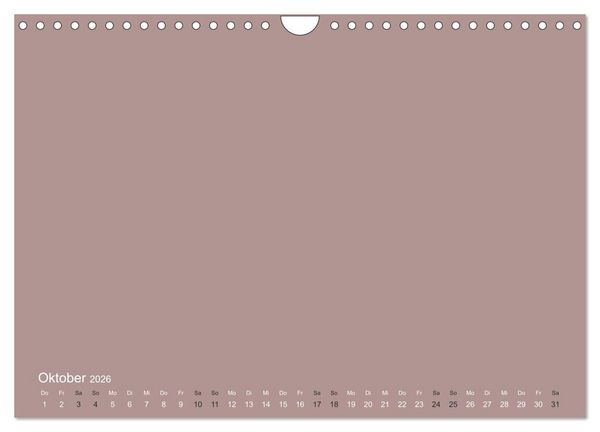 Produktbild: DIY Bastel-Kalender -Erdige Pastell Farben- Zum Selbstgestalten (Wandkalender 2026 DIN A4 quer), CALVENDO Monatskalender