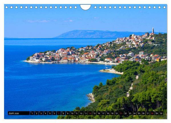 Produktbild: Makarska Riviera - Malerische Urlaubsorte in Dalmatien (Wandkalender 2026 DIN A4 quer), CALVENDO Monatskalender
