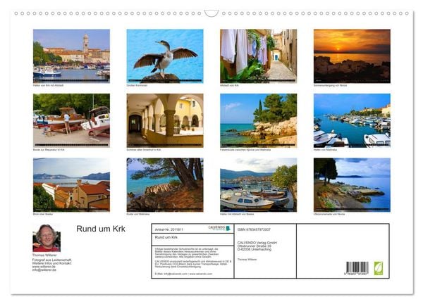Produktbild: Rund um Krk (Wandkalender 2026 DIN A2 quer), CALVENDO Monatskalender