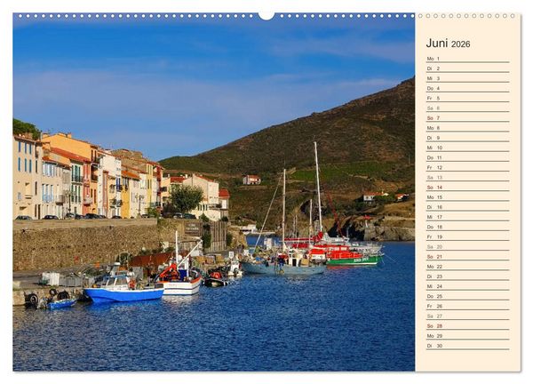 Produktbild: Cote Vermeille - Wo die Pyren&auml;en das Meer k&uuml;ssen (Wandkalender 2026 DIN A2 quer), CALVENDO Monatskalender