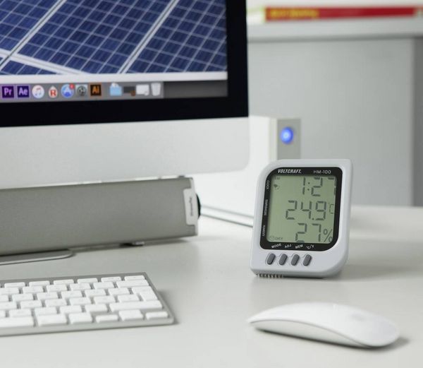 Produktbild: VOLTCRAFT HM-100 Luftfeuchtemessger&auml;t (Hygrometer) 20% rF 90% rF