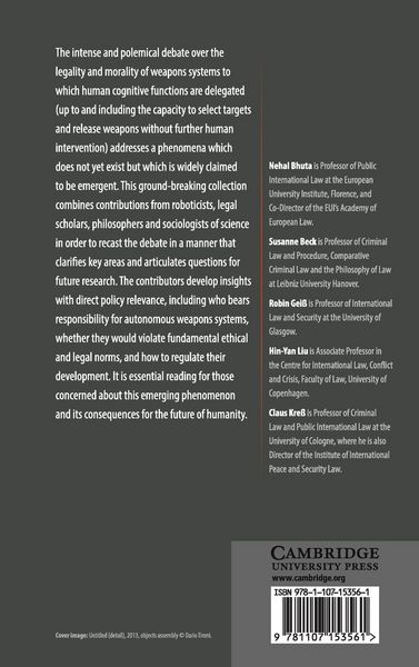 Produktbild: Autonomous Weapons Systems