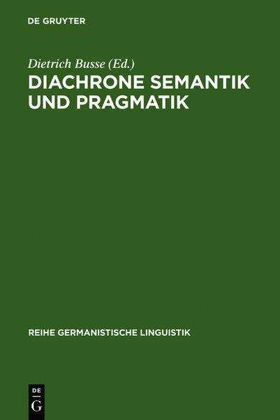 Produktbild: Diachrone Semantik und Pragmatik