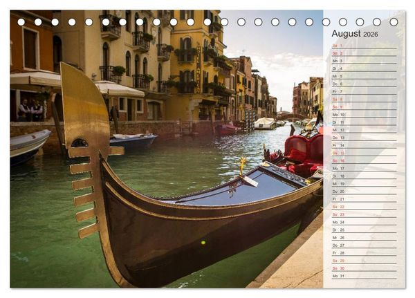 Produktbild: Wundervolles Venedig (Tischkalender 2026 DIN A5 quer), CALVENDO Monatskalender