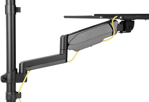 Produktbild: Digitus Monitor-Wandhalterung DA-90372 1 Display(s) 43,2 cm (17") - 81,3 cm (32") Schwarz H&ouml;henverstellbar, Schwenkbar, Neigbar, Neigbar