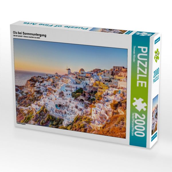 Oia bei Sonnenuntergang (Puzzle)