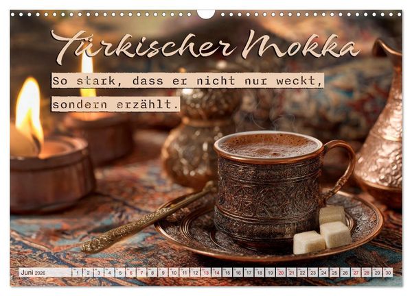 Produktbild: Kaffeemagie - Ein Jahr voller Genussmomente (Wandkalender 2026 DIN A3 quer), CALVENDO Monatskalender