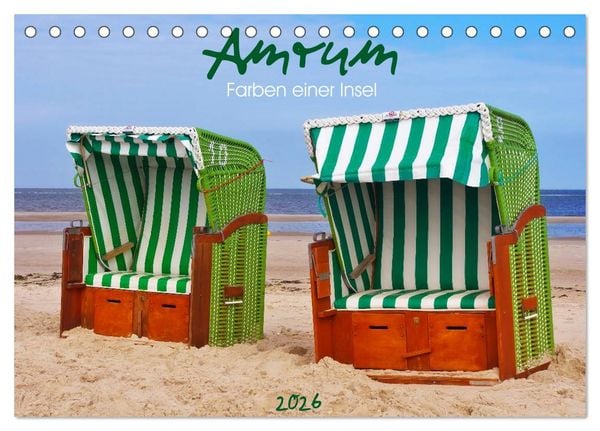 Produktbild: Amrum - Farben einer Insel (Tischkalender 2026 DIN A5 quer), CALVENDO Monatskalender