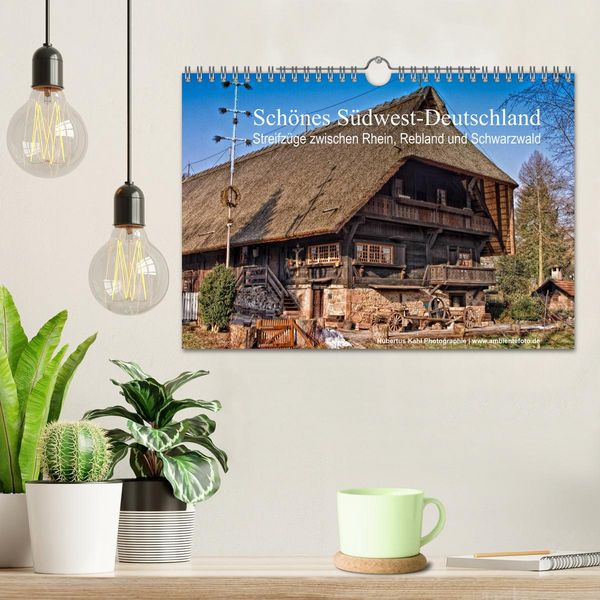 Produktbild: Sch&ouml;nes S&uuml;dwest-Deutschland Streifz&uuml;ge zwischen Rhein, Rebland und Schwarzwald (Wandkalender 2026 DIN A4 quer), CALVENDO Monatskalender