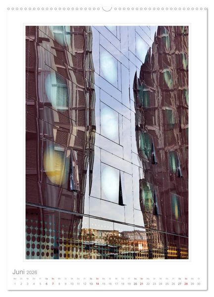Produktbild: Spiegelungen in der Architektur (hochwertiger Premium Wandkalender 2026 DIN A2 hoch), Kunstdruck in Hochglanz