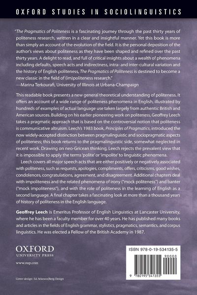 Produktbild: The Pragmatics of Politeness