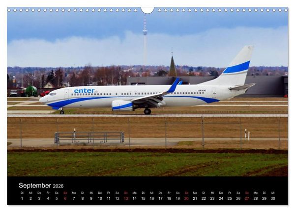 Produktbild: Giganten der L&uuml;fte am Airport Stuttgart (Wandkalender 2026 DIN A3 quer), CALVENDO Monatskalender