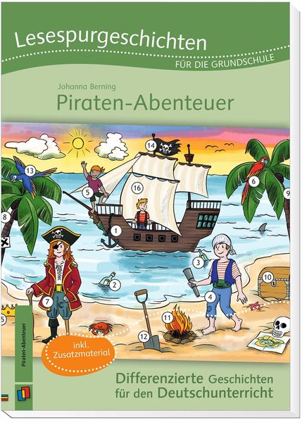 Produktbild: Lesespurgeschichten f&uuml;r die Grundschule &ndash; Piraten-Abenteuer