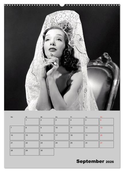 Produktbild: Diven der Stummfilm-&Auml;ra (Wandkalender 2026 DIN A2 hoch), CALVENDO Monatskalender