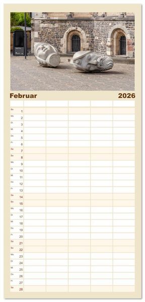 Produktbild: Familienplaner 2026 - Bonn Impressionen mit 5 Spalten (Wandkalender, 21 x 45 cm) CALVENDO