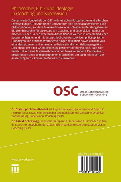 Produktbild: Philosophie, Ethik und Ideologie in Coaching und Supervision