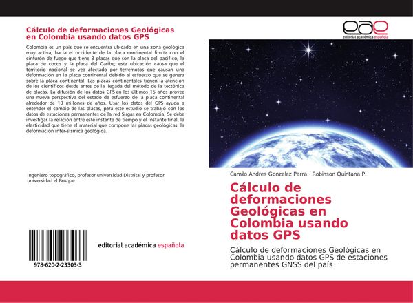 Produktbild: C&aacute;lculo de deformaciones Geol&oacute;gicas en Colombia usando datos GPS