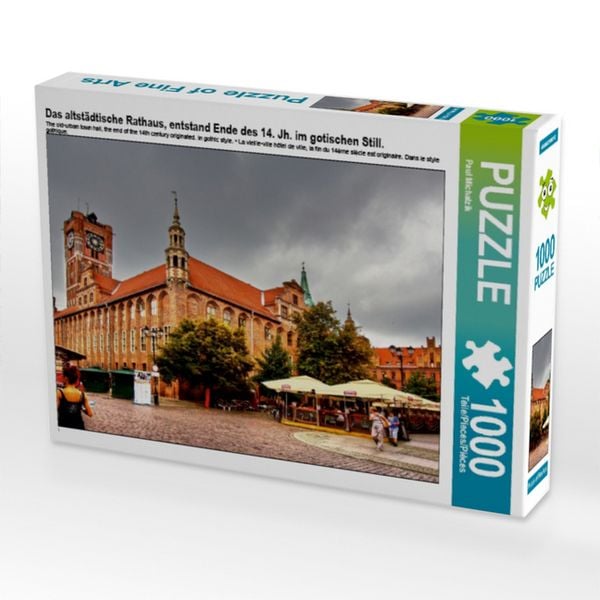 CALVENDO Puzzle Das altstädtische Rathaus, entstand Ende des 14. Jh. im gotischen Still. | 1000 Teile Lege-Größe 64x48cm Foto-Puzzle für glückliche
