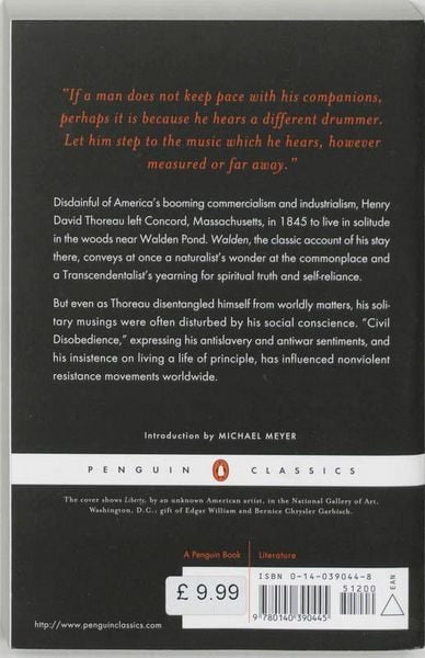 Produktbild: Walden and Civil Disobedience
