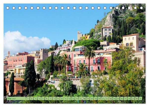 Produktbild: Taormina, die Stadt mit Blick auf den &Auml;tna (Tischkalender 2027 DIN A5 quer), CALVENDO Monatskalender