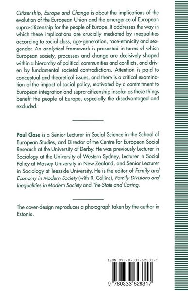 Produktbild: Citizenship, Europe and Change