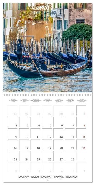 Produktbild: Venice - Magic of the Serinissima (Wall Calendar 2026 12 &times; 12 Inch) CALVENDO 12 Month Wall Calendar