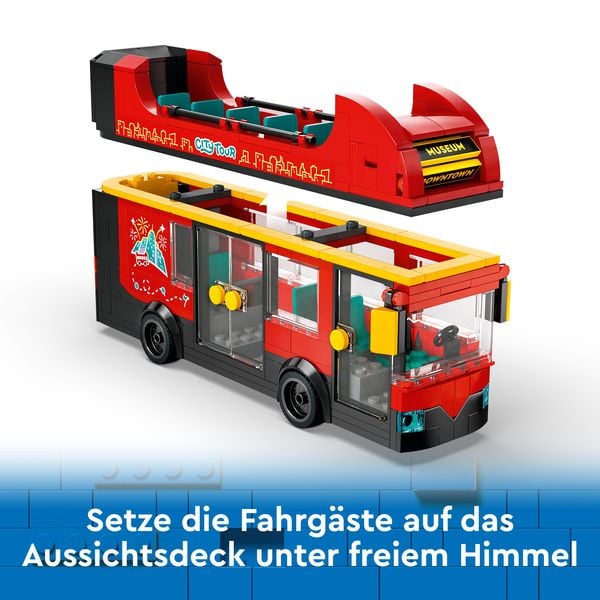 Produktbild: LEGO City Doppeldeckerbus, Fahrzeug-Spielzeug für Kinder 60407