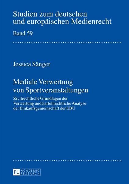 Produktbild: Mediale Verwertung von Sportveranstaltungen