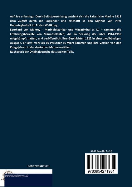 Produktbild: Auf See unbesiegt
